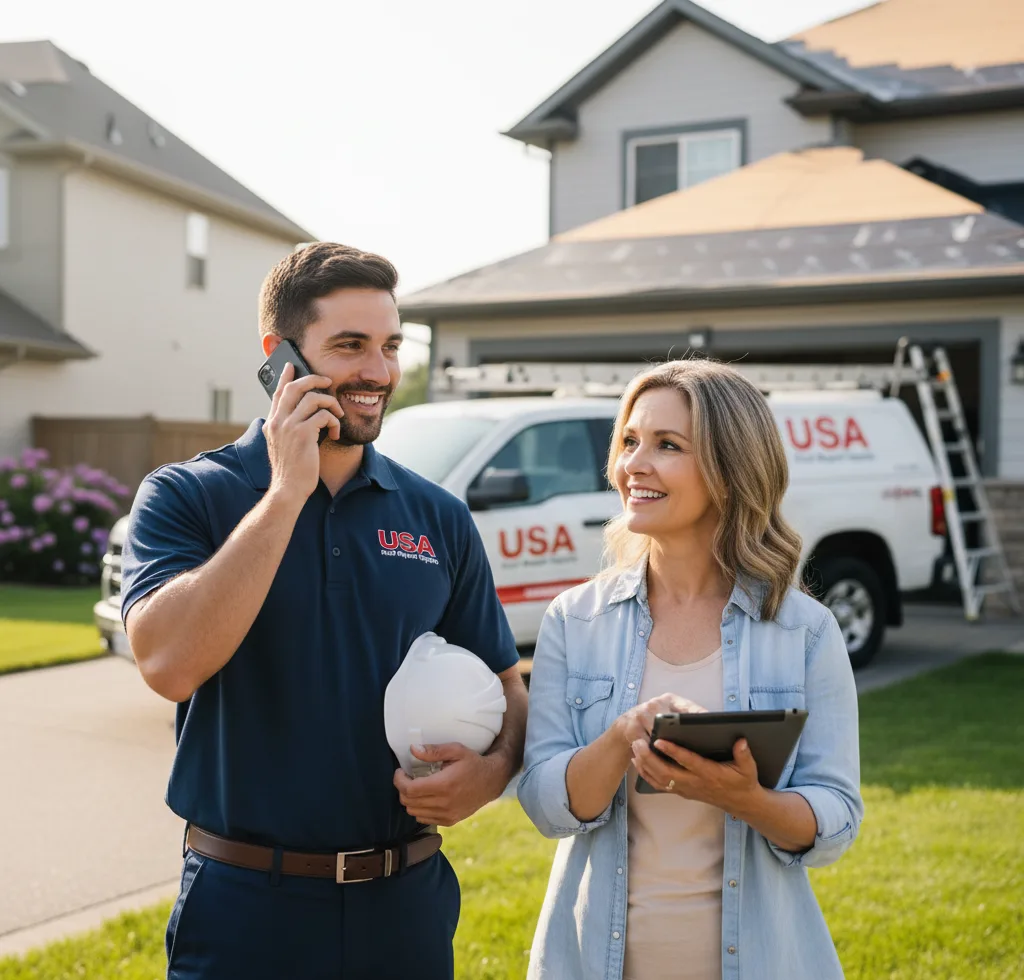 USA Roof Repair Experts customer support in Lytle